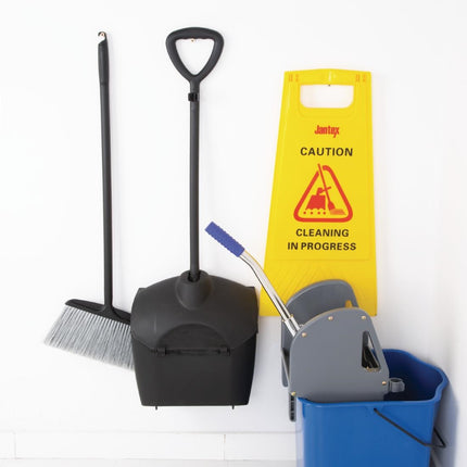 Long-Handled Broom and Dustpan Set 30cm Wide | Jantex 7