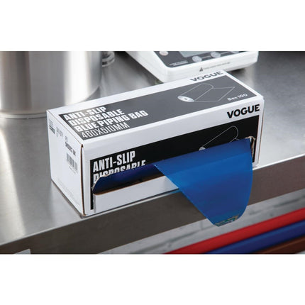 Anti-Slip Disposable Piping Bags Blue | Vogue | 100 Pieces | 3-Layer Polyethylene 8