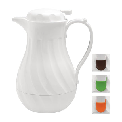 Insulated White Pouring Jug 2L | Olympia 6