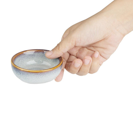 Grey Plain Dip Bowls 78mm | Olympia Drift | Porcelain 5