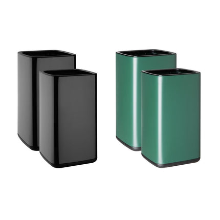Square Waste Bin Titanium Black 7L | Bolero 5