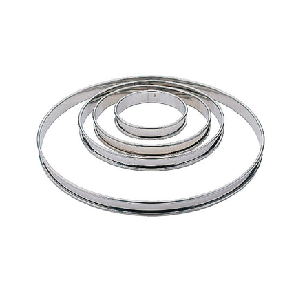 Matfer Bourgeat Stainless Steel Smooth Tart Ring 24cm