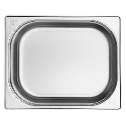 Stainless Steel 1/2 Gastronorm Pan 65mm | Nisbets Essentials | Set of 3 4