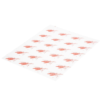Greaseproof Red Hamburger Paper for Hot Foods | Pack of 1000 2