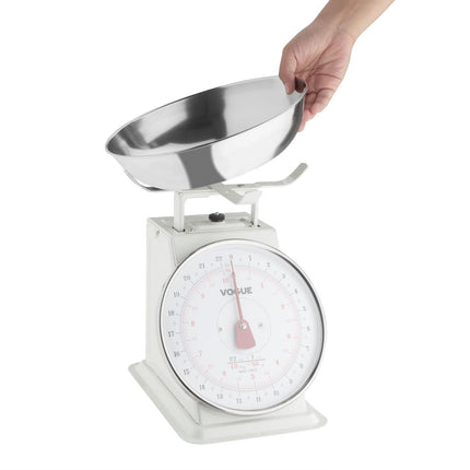 Heavy-Duty Kitchen Scale with Large Stainless Steel Bowl | Vogue 3