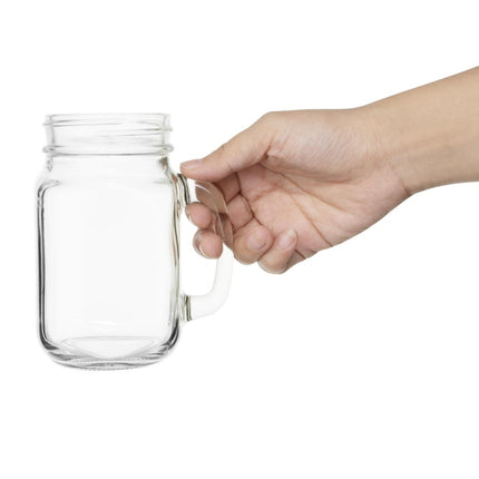 Mason Jar Drinking Glasses 450ml | Olympia | 12 Pieces 3