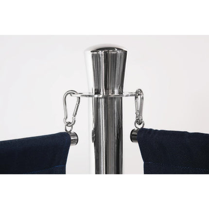Stainless Steel Crowd Control Stanchion with Flat Knob | Bolero 2