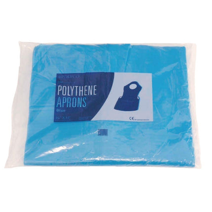 Disposable Blue Polyethylene Aprons 14.5 Micron Thickness 2