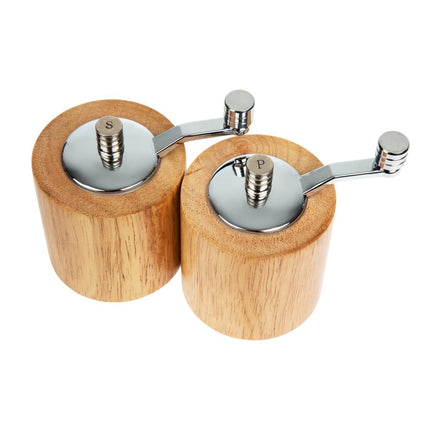 Olympia Light Wood Pepper and Salt Mill Set 8.5cm 4