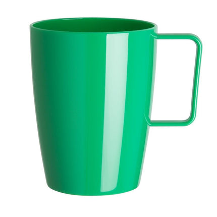Kristallon Polycarbonate Mug with Handle Green 28.4cl | Olympia | 12 Pieces