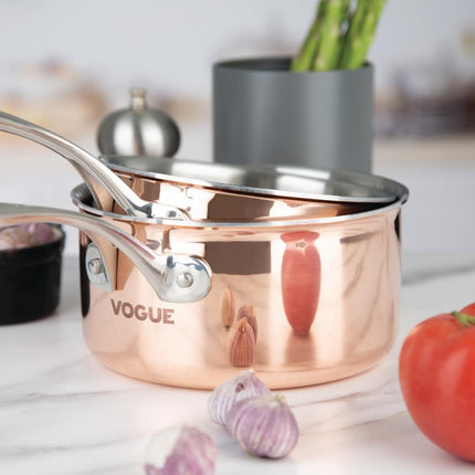 Copper Tri-Wall Induction Saucepan 16cm | Vogue 6