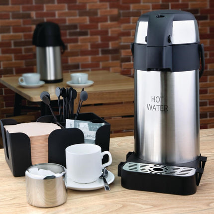 3L Stainless Steel Pump Thermos Jug for Hot Water | Olympia 2