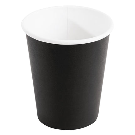 Recyclable Single-Wall Black Coffee Cups 23cl | Fiesta | 50 pcs