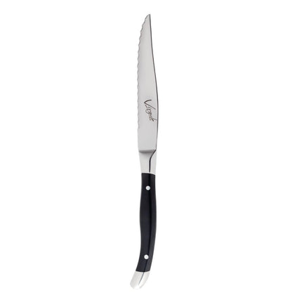 Virgule Serrated Steak Knives with Curved Handle | Amefa | Set of 12 2