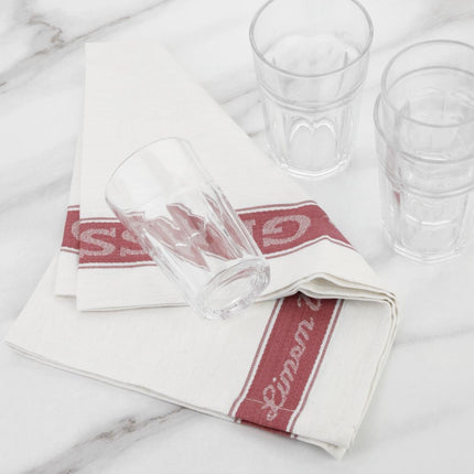 Half-Linen Glass Cloth | Vogue | 76 x 51 cm | Red 3