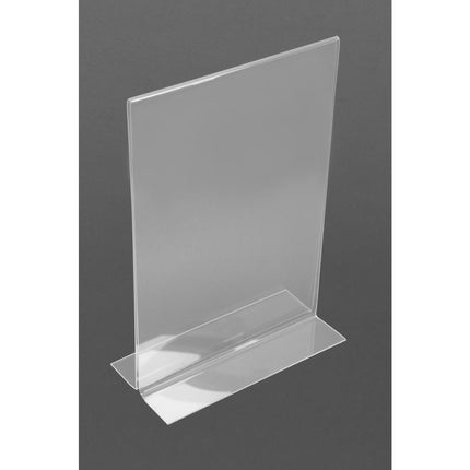 Acrylic Straight Menu Holder A4 | Olympia 6