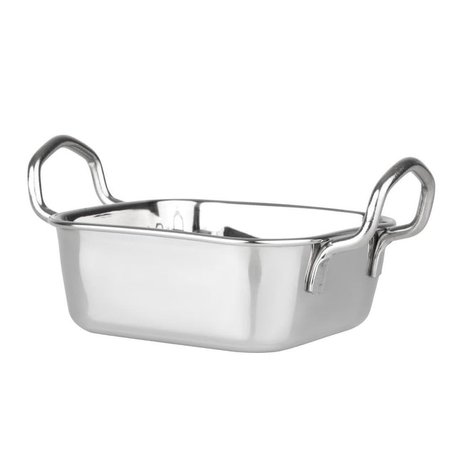 Square Stainless Steel Table Presentation Dish 115x115mm | Olympia