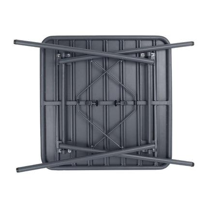 Square Steel Bistro Table Grey 70cm | Bolero 4