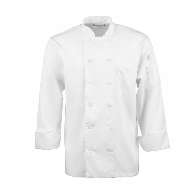 Bela Cool Vent unisex kuharska jakna XL | Chef Works | Poliester/bombaž, zračni zadnji panel