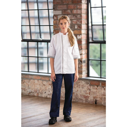 Unisex Short Sleeve Chef Jacket White | Southside | Size M 8