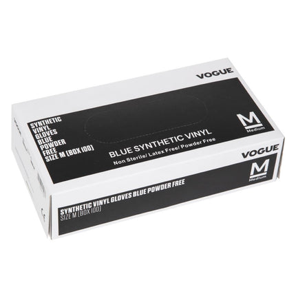 Powder-Free Blue Vinyl Gloves M | Hygiplas 5