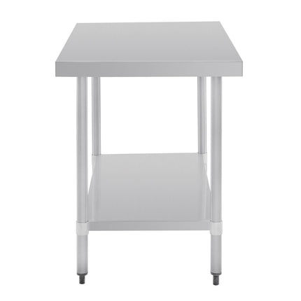 Stainless Steel Worktable without Backsplash 90x120x70cm | Vogue 4