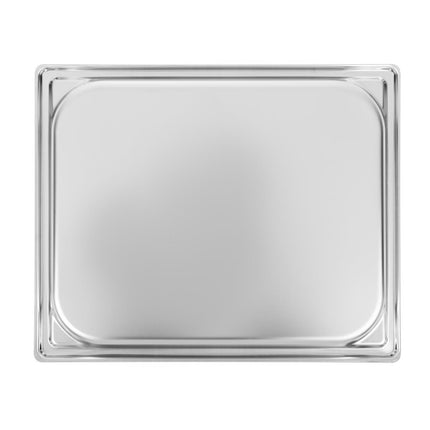 Stainless Steel GN 1/1 Container 40mm with Handle and Lid | Matfer Bourgeat 6