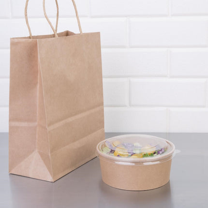 Compostable Round Kraft Salad Bowl 750ml | Fiesta 5