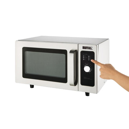 Manual Commercial Microwave 25L 1000W Stainless Steel | Buffalo 2