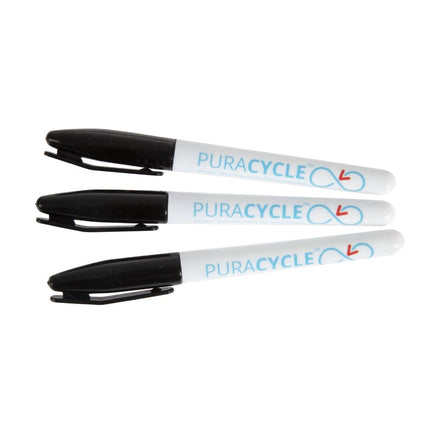 Non-Toxic Black Permanent Markers | Puracycle | 3 Pieces