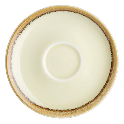 Cappuccino Saucers 16cm Sandstone | Olympia Kiln Collection | 6 Pieces