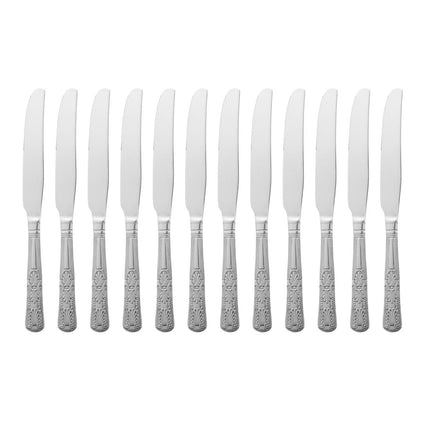 Table Knife 18/0 Stainless Steel Polished with Solid Handle | Olympia Kings | 242mm 4