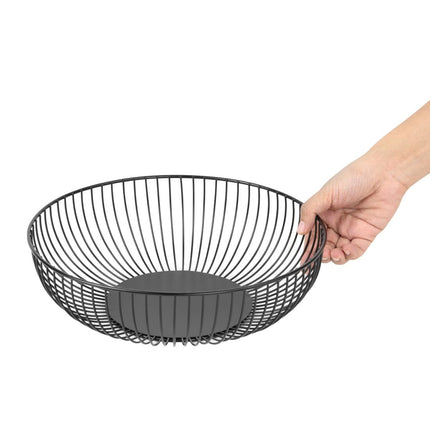 Round Wire Food Display Tray Black 285x85mm | Olympia 3