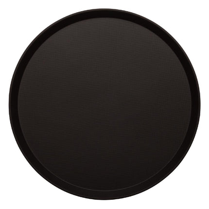 Cambro Treadlite Round Non-Slip Fiberglass Tray Black 35.5cm