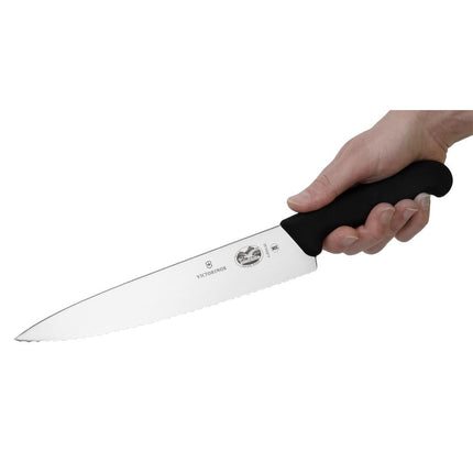 Serrated Meat Knife 22cm | Victorinox Fibrox 5