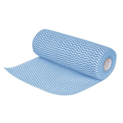 Non-Woven Cleaning Cloths Blue | Jantex | 100 Pieces | 25x33 cm