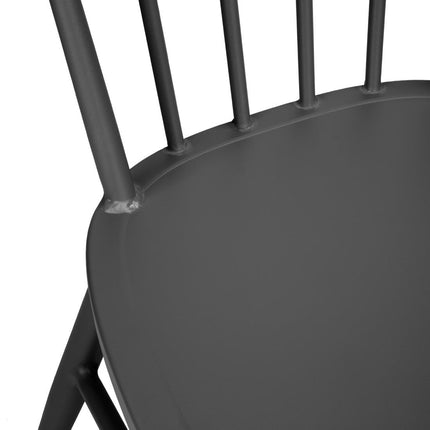 Aluminium Windsor Chairs Black | Bolero | Stackable | UV and Scratch Resistant 4