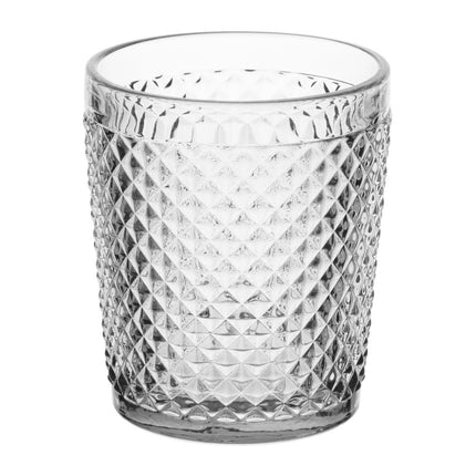 Rocks Tumblers 310ml with Diamond Cut Design | Olympia Eva 2