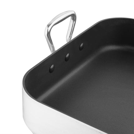 Aluminium Non-Stick Roasting Pan with Handles | Vogue | 80mm Deep 3