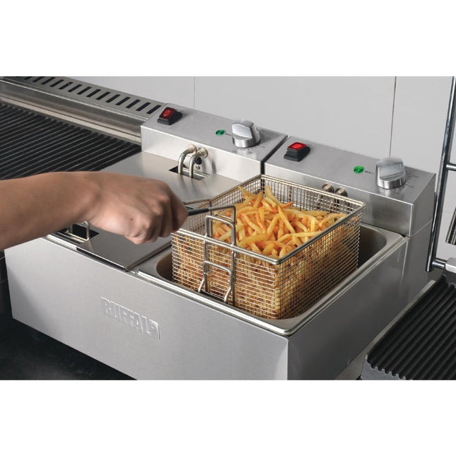 Twin Tank Countertop Fryer 2x5L | Buffalo | 2x2.8kW 2