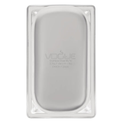 Stainless Steel GN 1/4 Container 150mm Depth | Vogue 6