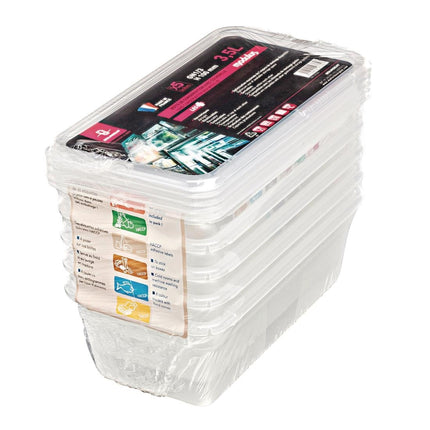 Heavy-Duty GN 1/3 Food Container 100mm | Matfer Bourgeat Modulus (5 pcs)