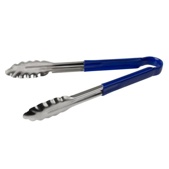 Color-Coded Blue Stainless Steel Serving Tong 30cm | Hygiplas