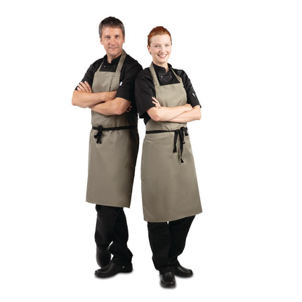 Polyester-Cotton Bib Apron Olive Green | Whites 4