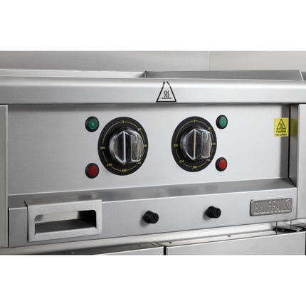 Electric Double Zone Griddle 600mm | Buffalo 600 Series | 4.5kW 10