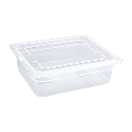 Vogue Polypropylene GN 1/2 Container with Lid | 10cm Depth | 325x265mm 2
