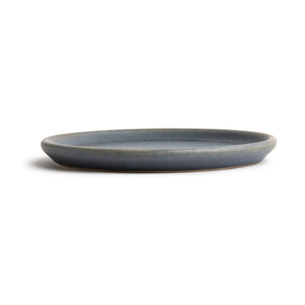 Round Canvas Plates with Narrow Blue Granite Rim | Olympia | 18 cm 3