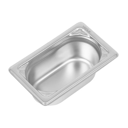 Stainless Steel GN 1/9 Container 65mm Depth | Vogue | 176x108mm