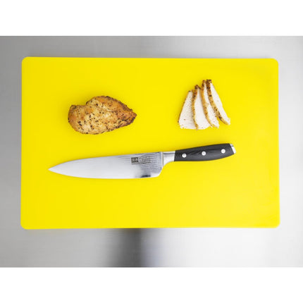 Extra Thick LDPE Cutting Board Yellow 450x300x20mm | Hygiplas 8