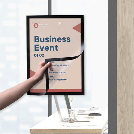 Self-Adhesive Info Frame Set 2 Pieces A3 Black | Europel 8